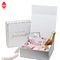 Caixa de embalagem para presente impressa rígida de luxo feita à mão branca simples vazia