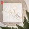 Caixa de embalagem para presente impressa rígida de luxo feita à mão branca simples vazia
